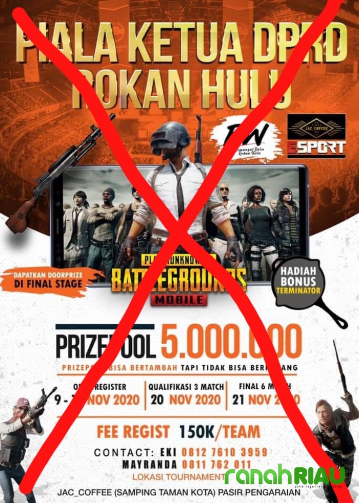 Kontes PUBG dinilai Unfaedah, Ketua Himarohu tantang Dewan buat kebijakan Program untuk masyarakat